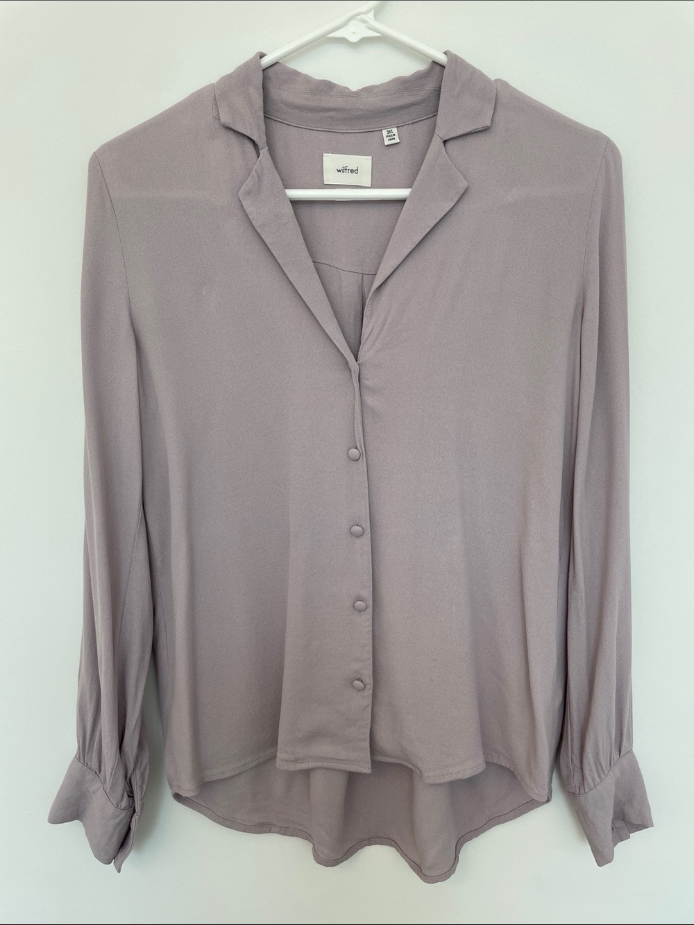 Wilfred Mauve Button-Down Blouse